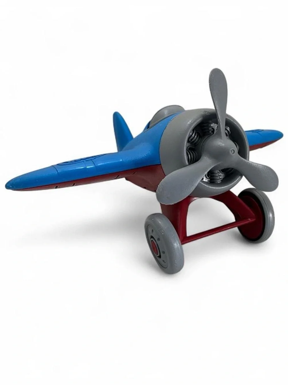 Green Toys 100% Recycled Plastic Pretend Play Airplane Spinning Propeller & Whee